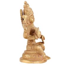 Brass Laxmi Goddess Of Wealth Statue