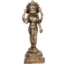 Brass Standing Laxmi Statue