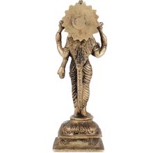Brass Standing Laxmi Statue