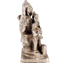 Brass Shiv Parivar Statue In Dark Finish