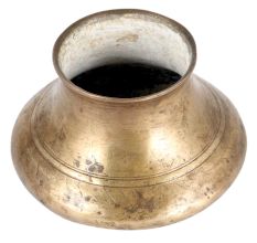 Brass Pot With Broad Base