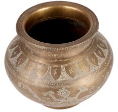 Brass Water Pot With Indian Motifs
