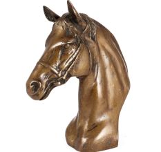 Brass Horse Bust With  Antique finish