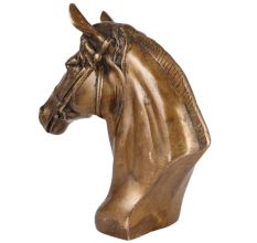 Brass Horse Bust With  Antique finish