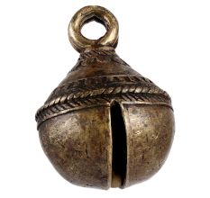 Brass Cow or Goat Bell With Engraved Design