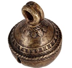 Brass Cow or Goat Bell With Engraved Design