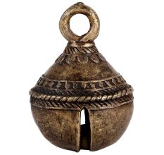 Brass Cow or Goat Bell With Engraved Design