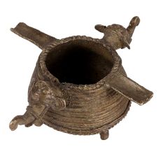 Brass Elephant Dhokra Ashtray
