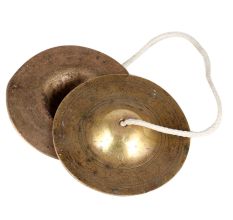 Traditional Brass Manjeere Or Hand Chimbals In Pair