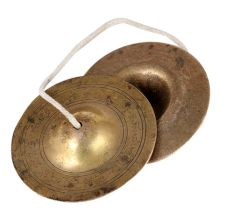 Traditional Brass Manjeere Or Hand Chimbals In Pair