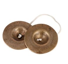 Traditional Brass Manjeere Or Hand Chimbals In Pair