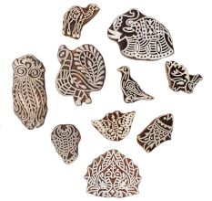 Set Of 10 Piece New Wooden Printing Block