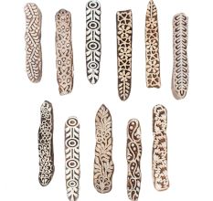 Set Of 11 Piece New Wooden Printing Block