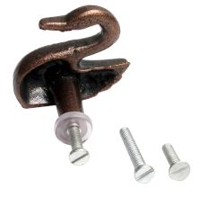 Antique Swan Iron Cabinet Knobs