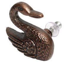 Antique Swan Iron Cabinet Knobs