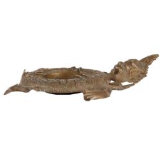 Brass Tibetan Deity Ash Tray