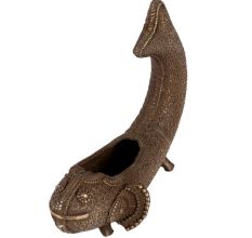 Brass Ash Tray Candle StandÂ WithÂ Fish Figure