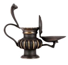 Brass Cobra Head Pot Diya Oil Lamp