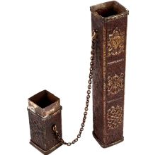 Tibetan Buddhist Copper Incense Case