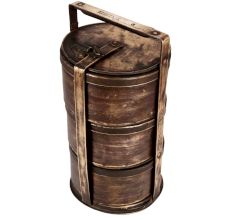 Old Brass 3 Storage Â Lunch Or Tiffin Box