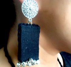 NeckpieceÂ SetÂ WithÂ Black MetalÂ Combination