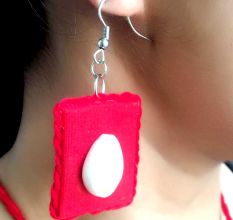 Red KaudiÂ CombineÂ NeckpieceÂ WithÂ EarringsÂ Set