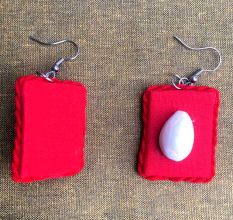 Red KaudiÂ CombineÂ NeckpieceÂ WithÂ EarringsÂ Set