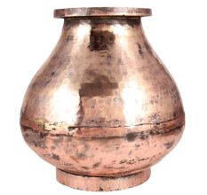 Old Hand Hammered Copper Water Pot
