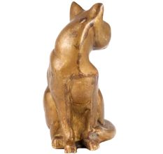 Brass Sitting Cat Statue