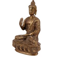 Brass Ashirwad Mudra Buddha Statue