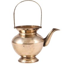 Brass Kamadal Pot With Handle And Spout