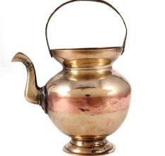 Kamandal Â Brass Copper Holy Water Pot With Spout