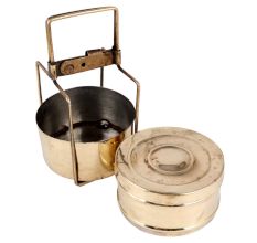 Brass Two Compartment Lunch Box
