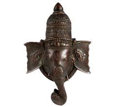 Brass Ganesha Face Wall Hanging