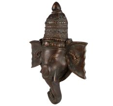 Brass Ganesha Face Wall Hanging