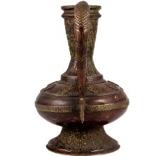 Old Copper Surahi With engraved Islamic Design