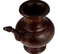 Brass Kamandal Pot In Dark Finish