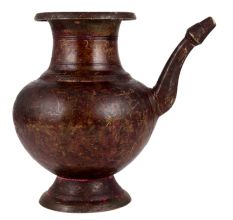 Brass Kamandal Pot In Dark Finish