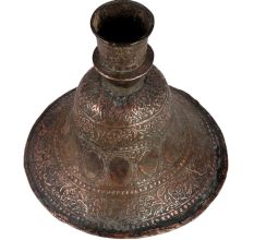 Brass Bidri Work Hookah Base