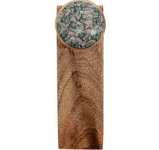 Green Butterfly Swarm Ceramic Wooden Door Stopper