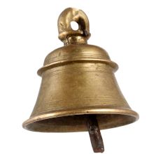 Brass Hanging Bell In Antique Finish