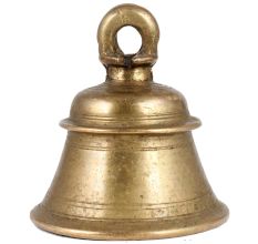 Brass Hanging Bell In Antique Finish