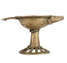 Tribal Brass Oil Lamp Diya