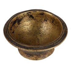 Solid Brass Bowl In Dark Finish