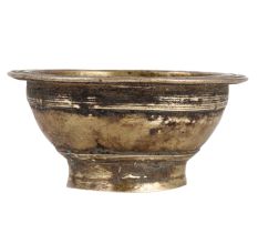 Old Brass Footed Bowl