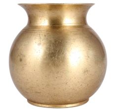 Golden Round Water Storage Pot