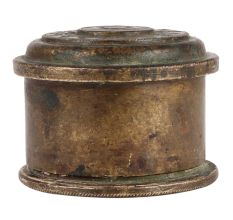 Round Brass Trinket Box