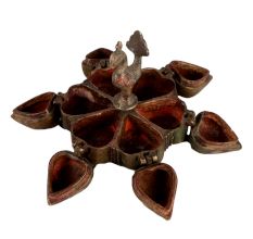 PeacockÂ Indian Six Compartment Tikka Box