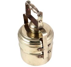 Brass Lunch Box With TwoÂ Compartment