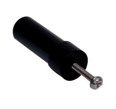 Black Cylinder Glass Cabinet knobs